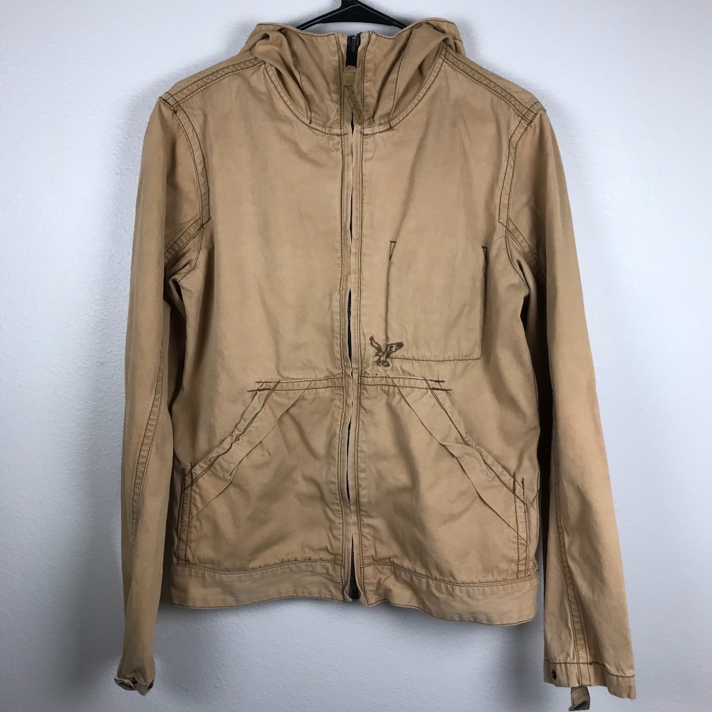 3/$20 Mens American Eagle Khaki Utility Jacket